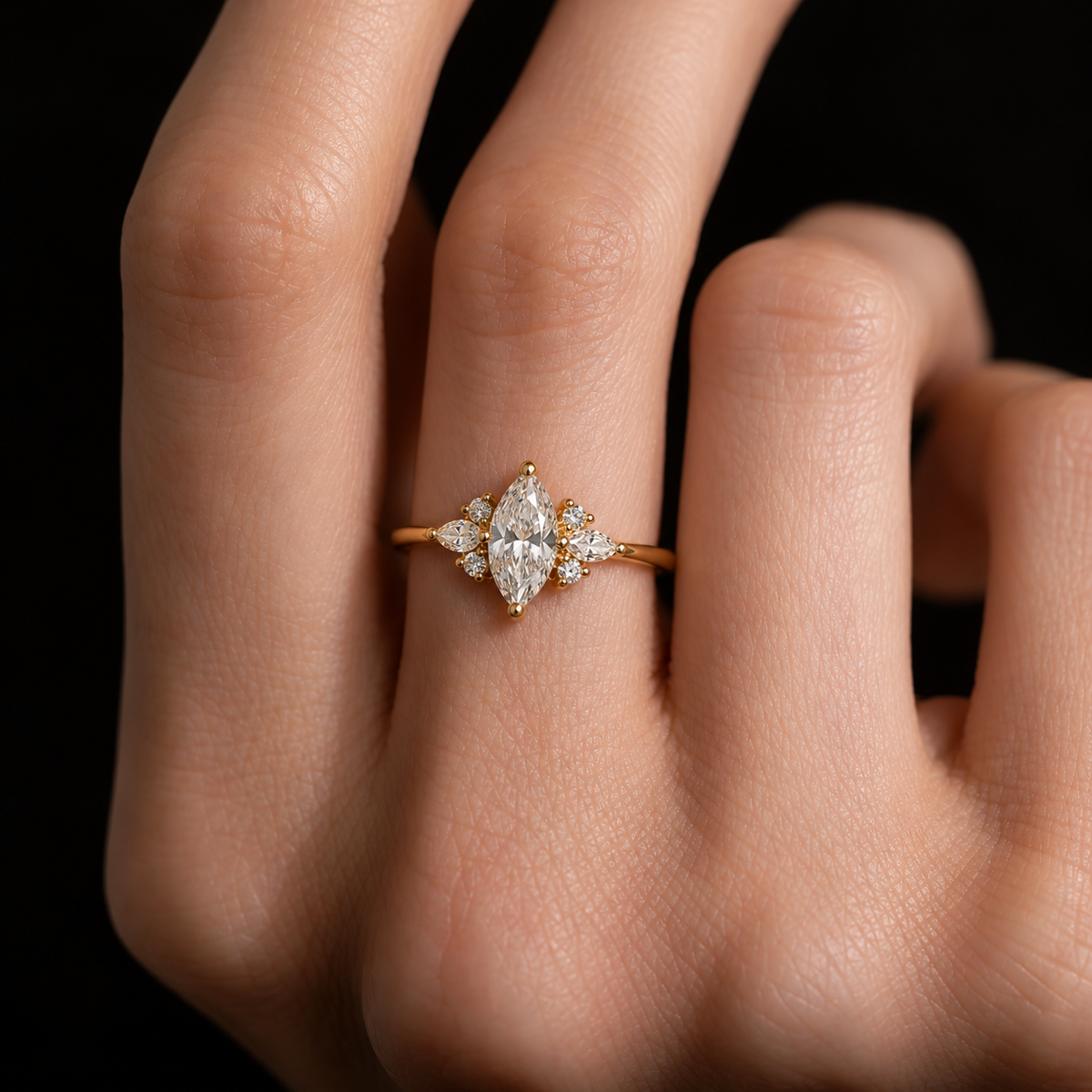 Anillo Cristal Gold