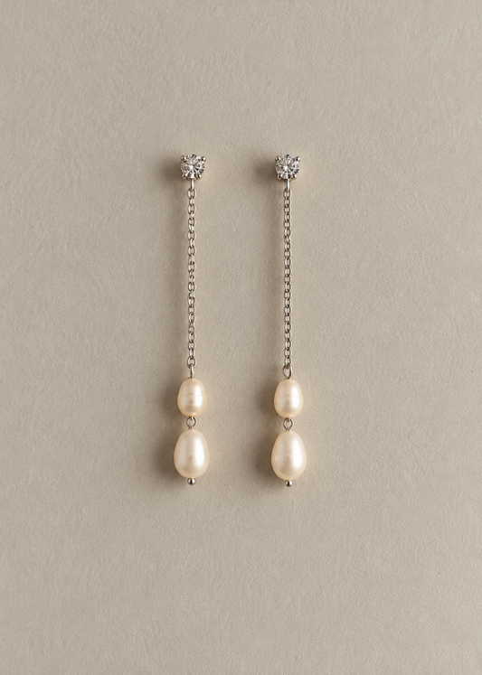 Aros Perla Silver
