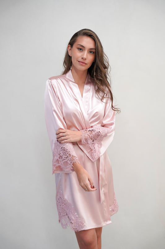 Bata de Satín Rose