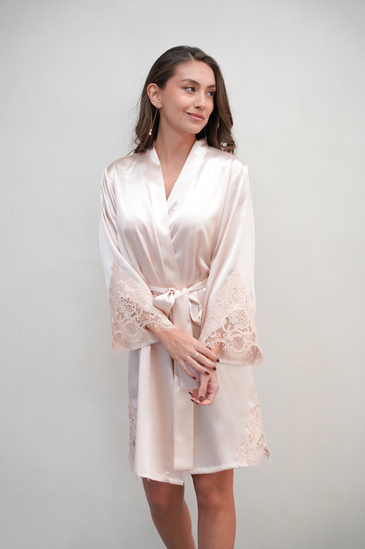 Bata de Satín Champagne