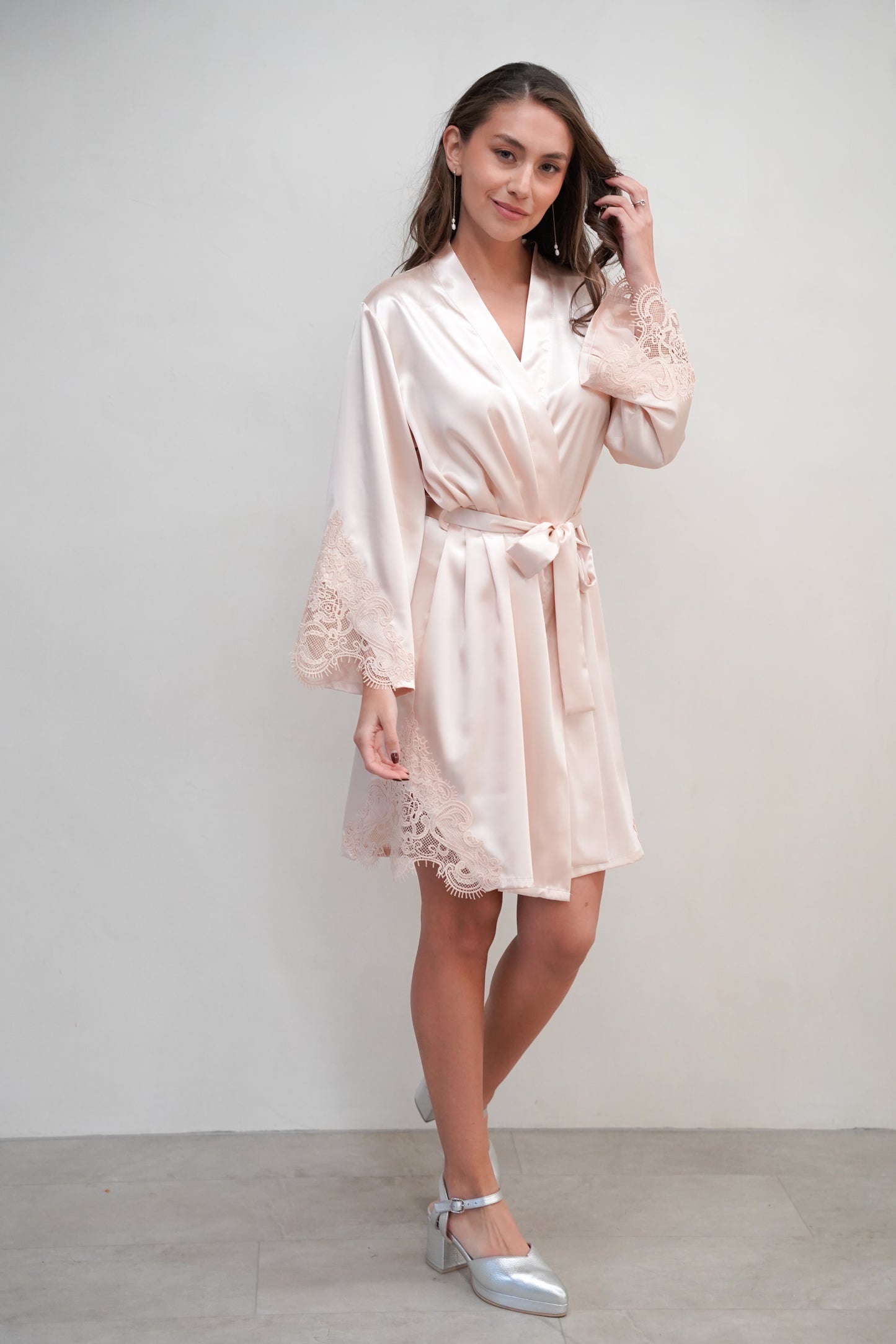Bata de Satín Champagne